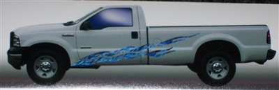Truck w/ Blue Flames