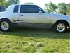 Silver car w/ Racing Checkered Flag Decal