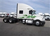 White Semi w/ Green Extra Large Full Color Flames #896