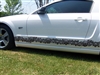 White Challenger w/ Small Skull Rocker Stripes Full Color Side Decal