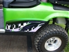 Green EZGO w/  Full Color Small Side Adrenanline Rush Decal