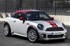 Silver Mini Coupe w/ Red & Gray Rally Stripe Set