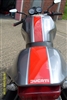 Gray Motorcycle;e w/ Red and silver 4" Stripe Kit