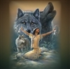 Indian Wolf Wall/RV Decal