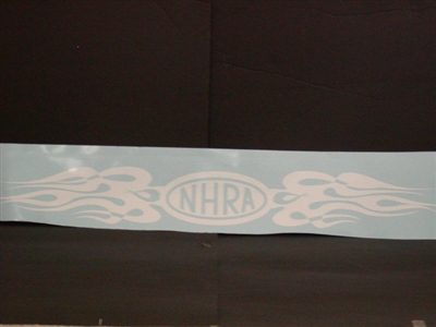 NHRA Flames Drag Racing Decal