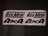 Red Neck 4X4 Decals Sold Decal