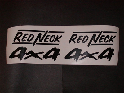 Red Neck 4X4 Decals Sold Decal