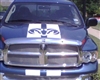 Blue Ram w/ White Ram Head Rally Stripe Set