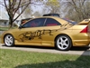 Gold Car w/ Black Scorpion Side Graphic