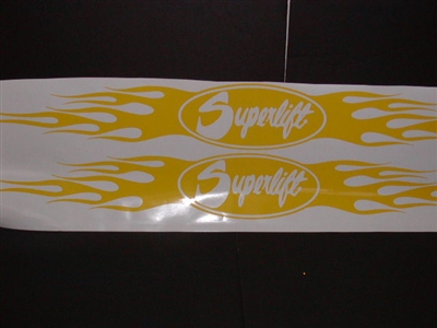 Superlift Flames Windshield decal