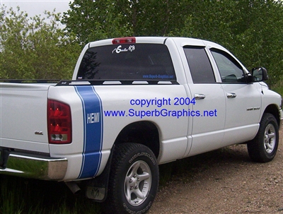 HEMI Bed Side Stripes Decal