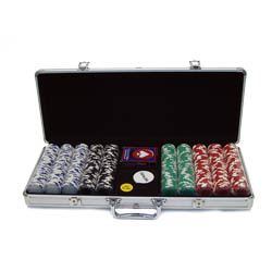 500 Royal Suited Poker Chip Set with Aluminum Case