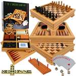 Deluxe 7-in-1 Game Set - Chess - Backgammon etc