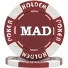 Custom Hot Stamped Red Suited Hold'em Poker Chips