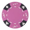 Tri-Color Ace King Suited Poker Chips - Pink