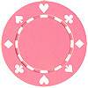 Suited Design Poker Chips - Pink