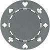 Suited Design Poker Chips - Gray