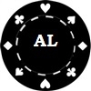 Custom Hot Stamped Black Suited Design Poker Chips