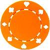 Suited Design Poker Chips - Orange