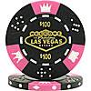 Fabulous Las Vegas Tri-Color Triple Crown Poker Chips