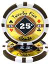 Black Diamond Poker Chips - 25 Cent