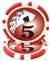 Yin Yang Poker Chips - $5
