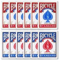 12 Red/Blue Bicycle Playing Cards Standard Index