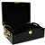 500 Chip Black Mahogany Wooden Poker Case