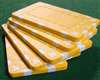 5 Yellow Rectangular Poker Plaques