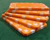 5 Orange Rectangular Poker Plaques