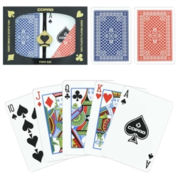 Copag Red/Blue Wide Pinochle Set Regular Index