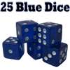 25 Blue Dice - 16 mm