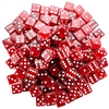 100 Red Dice - 19 mm
