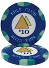 Nile Club Ceramic Poker Chips- $10