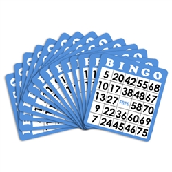 50 Blue Bingo Cards