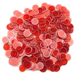 300 Red Magnetic Bingo Chips