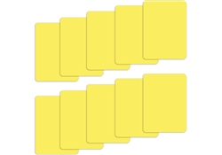 10 Yellow Poker Size Cut Cards