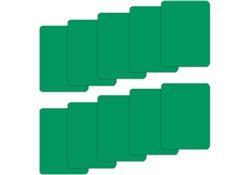 Green Poker Size Cut Cards