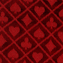 10' Section of Red Two-Tone Poker Table Speed Cloth
