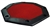 48" Red Felt Octagon Folding Table Top with Padded Rail