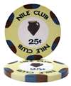 Nile Club Ceramic Poker Chips- $.25