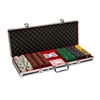 500  Ace King Suited Poker Chip Set with Aluminum Case