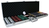 600 Ace King Suited Poker Chip Set with Aluminum Case