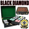 500 Black Diamond Poker Chip Set with Hi Gloss Case