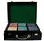 500 Coin Inlay Poker Chip Set with Black Mahogany Case