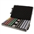 1,000 Diamond Suited Poker Chip Set with Rolling Case