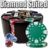 200 Diamond Suited Poker Chip Set with Carousel