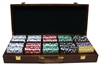 300 Diamond Suited Poker Chip Set with Walnut Case