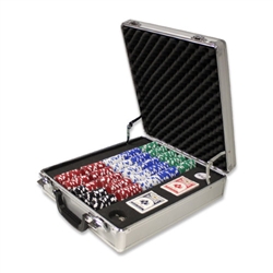 500 Diamond Suited Poker Chip Set with Claysmith Case