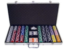 750 Diamond Suited Poker Chip Set with Aluminum Case